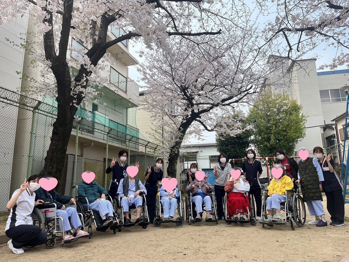 病棟のお花見♪